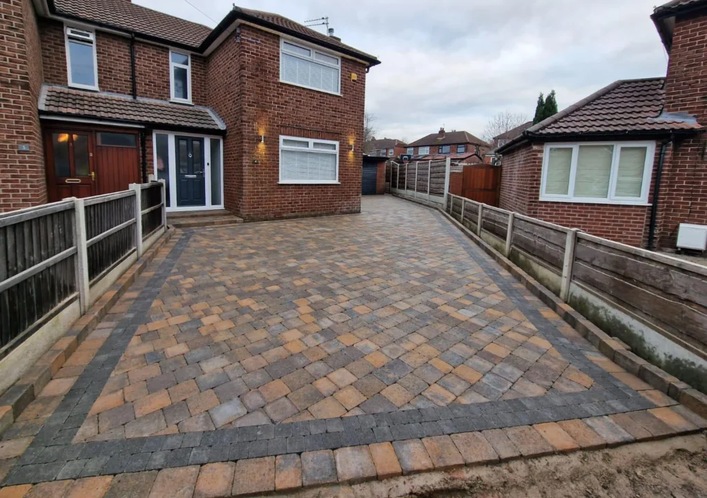 Quality block paving driveway installed in Trafford Manchester
